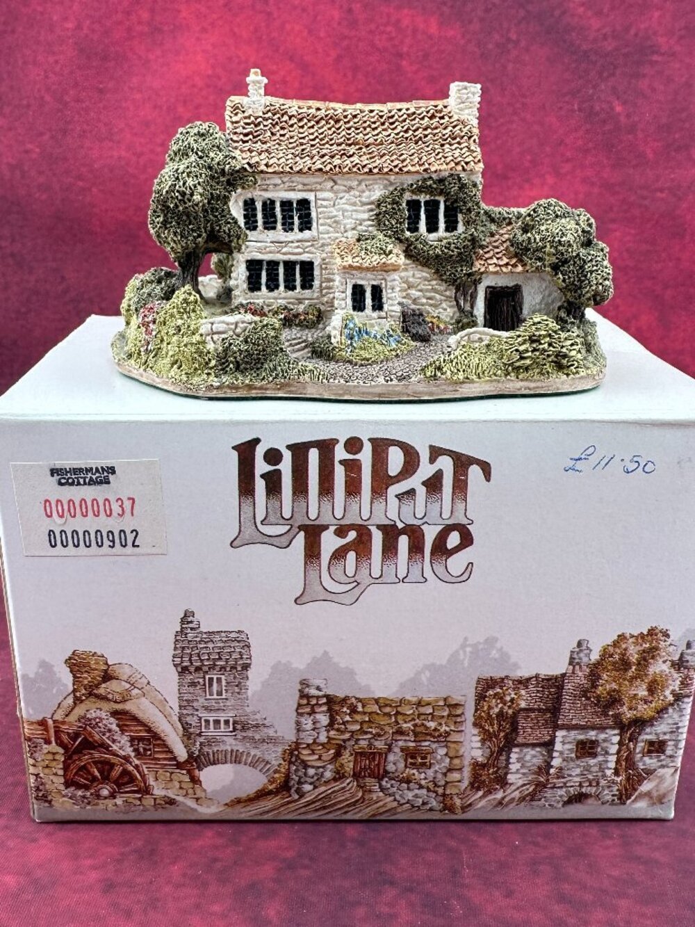 VINTAGE LILLIPUT LANE HOLME DYKE COTTAGE 1987, HANDMADE & HAND-PAINTED